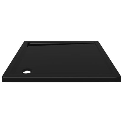 Berkfield Square ABS Shower Base Tray Black 90x90 cm