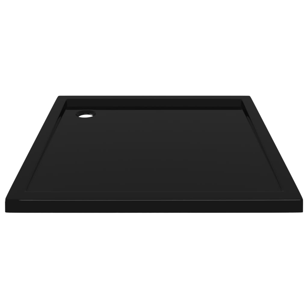 Berkfield Square ABS Shower Base Tray Black 90x90 cm