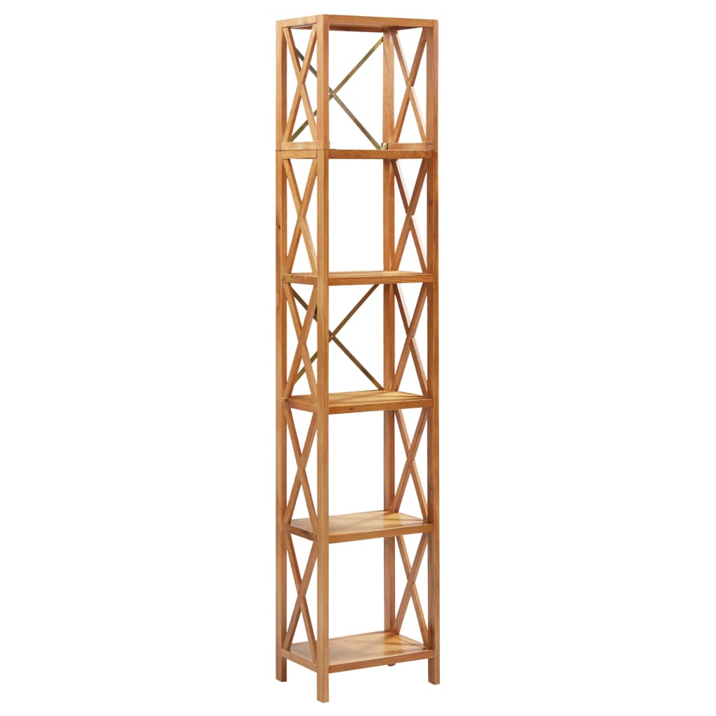 Berkfield 6-Tier Shelf 40x30x205 cm Solid Oak Wood