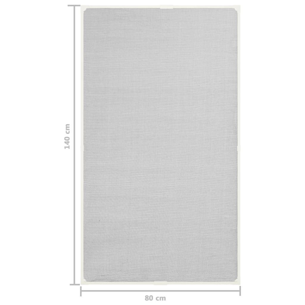 Berkfield Magnetic Insect Screen for Windows White 80x140 cm Fibreglass