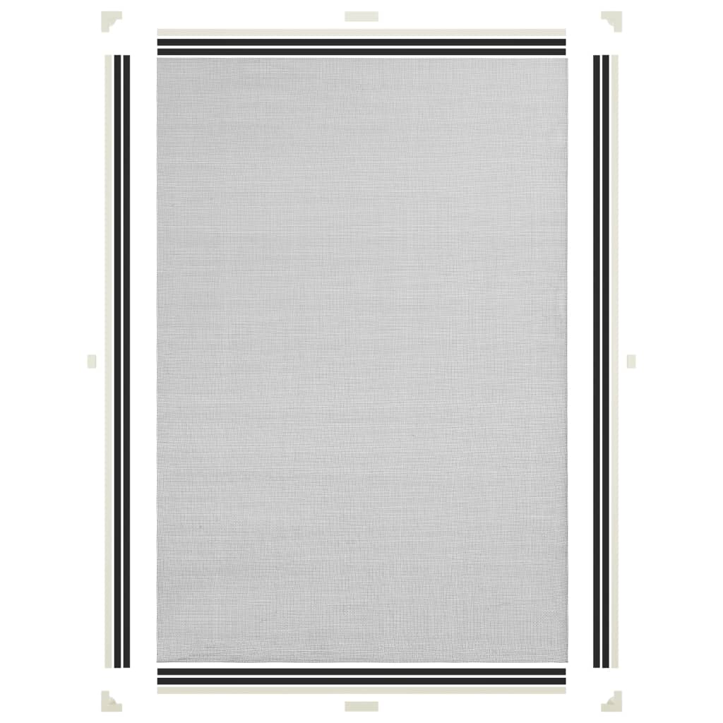 Berkfield Magnetic Insect Screen for Windows White 80x120 cm Fibreglass