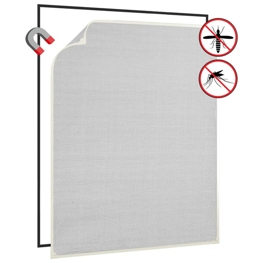Berkfield Magnetic Insect Screen for Windows White 100x120 cm Fibreglass