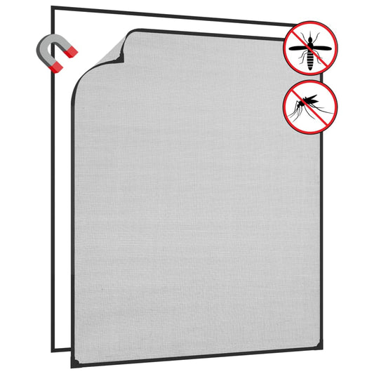 Berkfield Magnetic Insect Screen for Windows Anthracite 100x120 cm Fibreglass