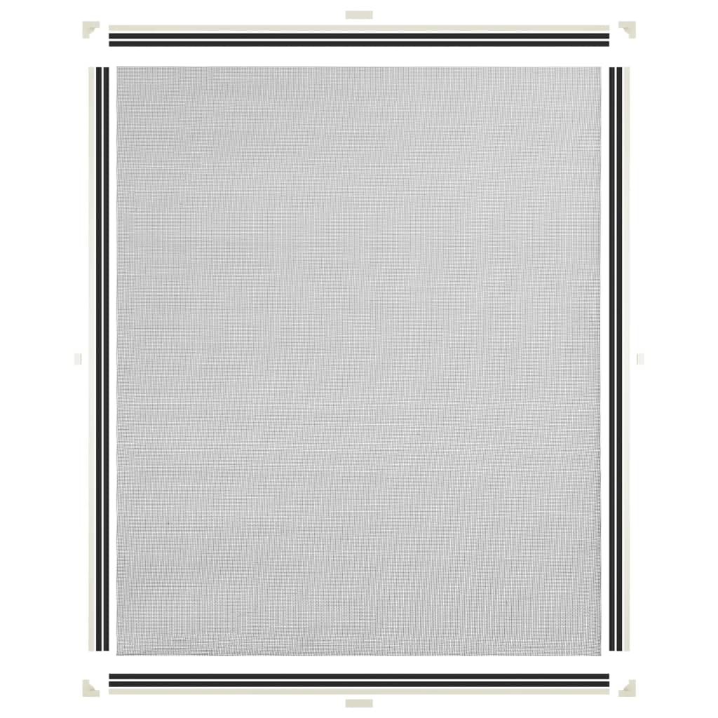 Berkfield Magnetic Insect Screen for Windows White 120x140 cm Fibreglass