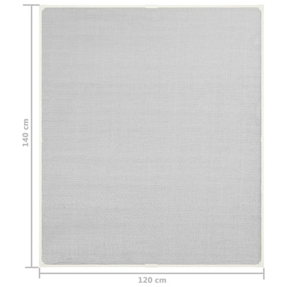 Berkfield Magnetic Insect Screen for Windows White 120x140 cm Fibreglass