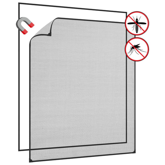 Berkfield Magnetic Insect Screen for Windows Anthracite 120x140 cm Fibreglass