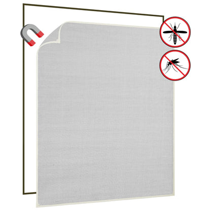 Berkfield Magnetic Insect Screen for Windows White 130x150 cm Fibreglass