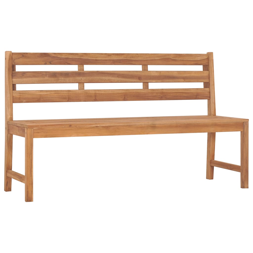 Berkfield Garden Bench 150 cm Solid Teak Wood
