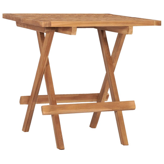 Berkfield Folding Garden Table 50x50x50 cm Solid Teak Wood