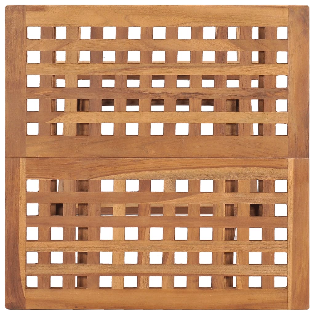 Berkfield 3 Piece Folding Outdoor Dining Set Solid Teak Wood