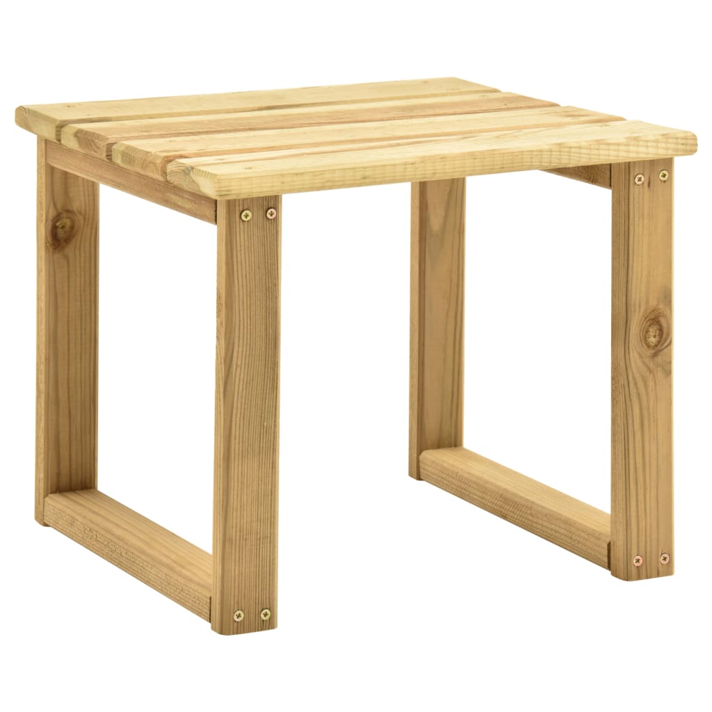 Berkfield Sunbed Table 30x30x26 cm Impregnated Pinewood