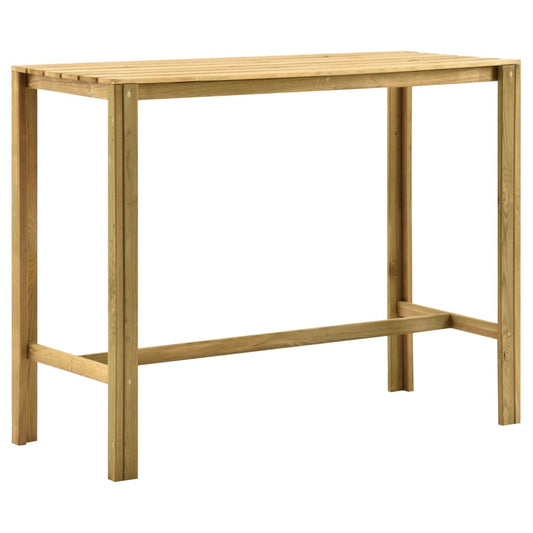 Berkfield Garden Bar Table 140x60x110 cm Impregnated Pinewood