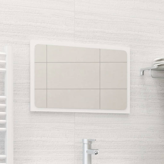 Berkfield Bathroom Mirror White 60x1.5x37 cm Engineered Wood