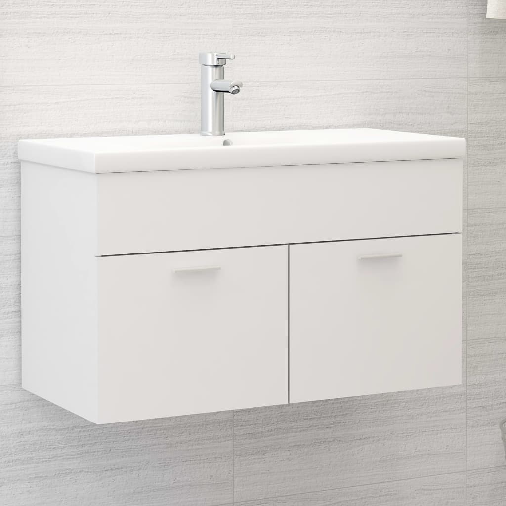 Berkfield Sink Cabinet White 80x38.5x46 cm Engineered Wood