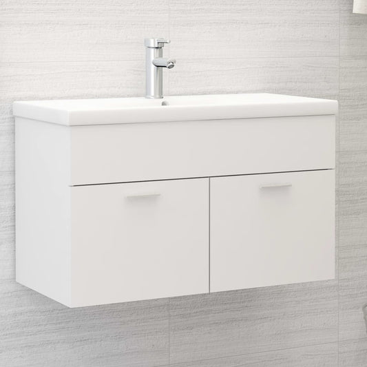 Berkfield Sink Cabinet White 80x38.5x46 cm Engineered Wood