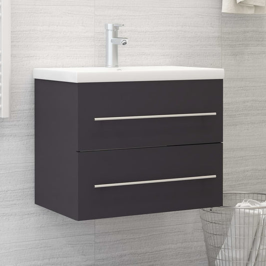 Berkfield Sink Cabinet Grey 60x38.5x48 cm Engineered Wood