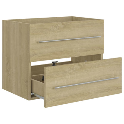 Berkfield Sink Cabinet Sonoma Oak 60x38.5x48 cm Engineered Wood
