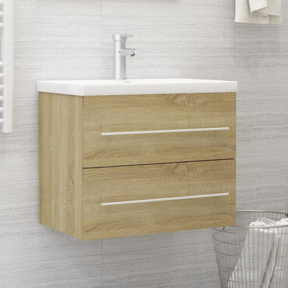 Berkfield Sink Cabinet Sonoma Oak 60x38.5x48 cm Engineered Wood