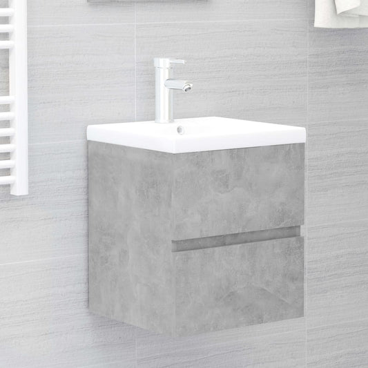 Berkfield Sink Cabinet Concrete Grey 41x38.5x45 cm Engineered Wood