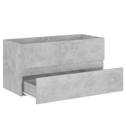 Berkfield Sink Cabinet Concrete Grey 90x38.5x45 cm Engineered Wood