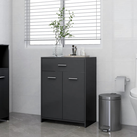 Berkfield Bathroom Cabinet Grey 60x33x80 cm Engineered Wood