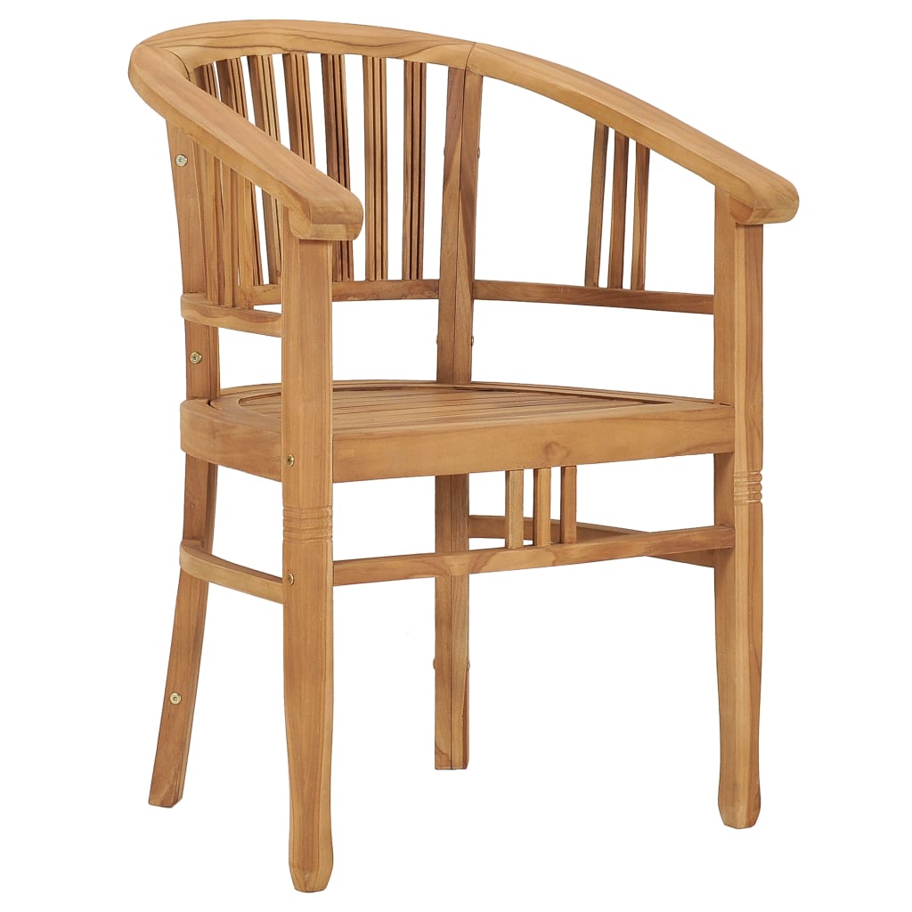 Berkfield 3 Piece Garden Dining Set Solid Teak Wood