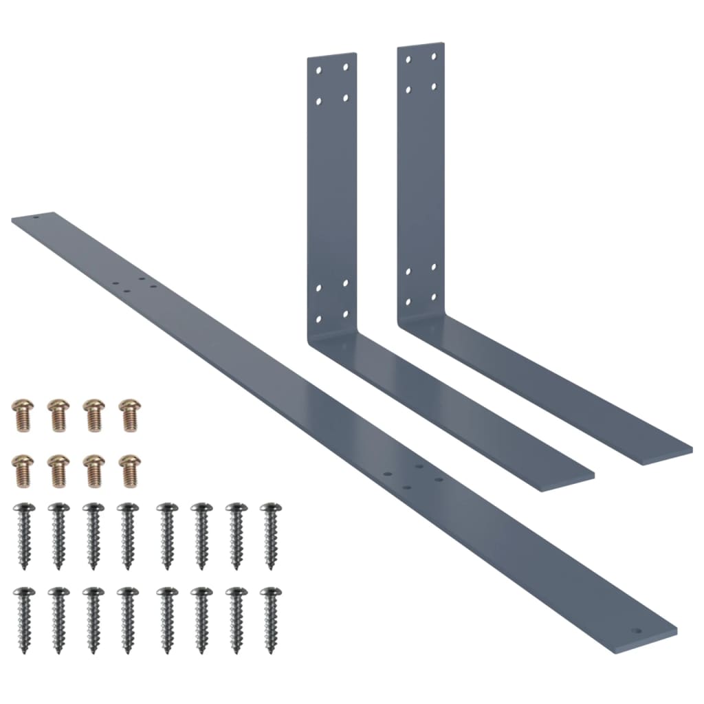 Berkfield Backrest for Pallet Sofa Light Grey 110 cm Iron