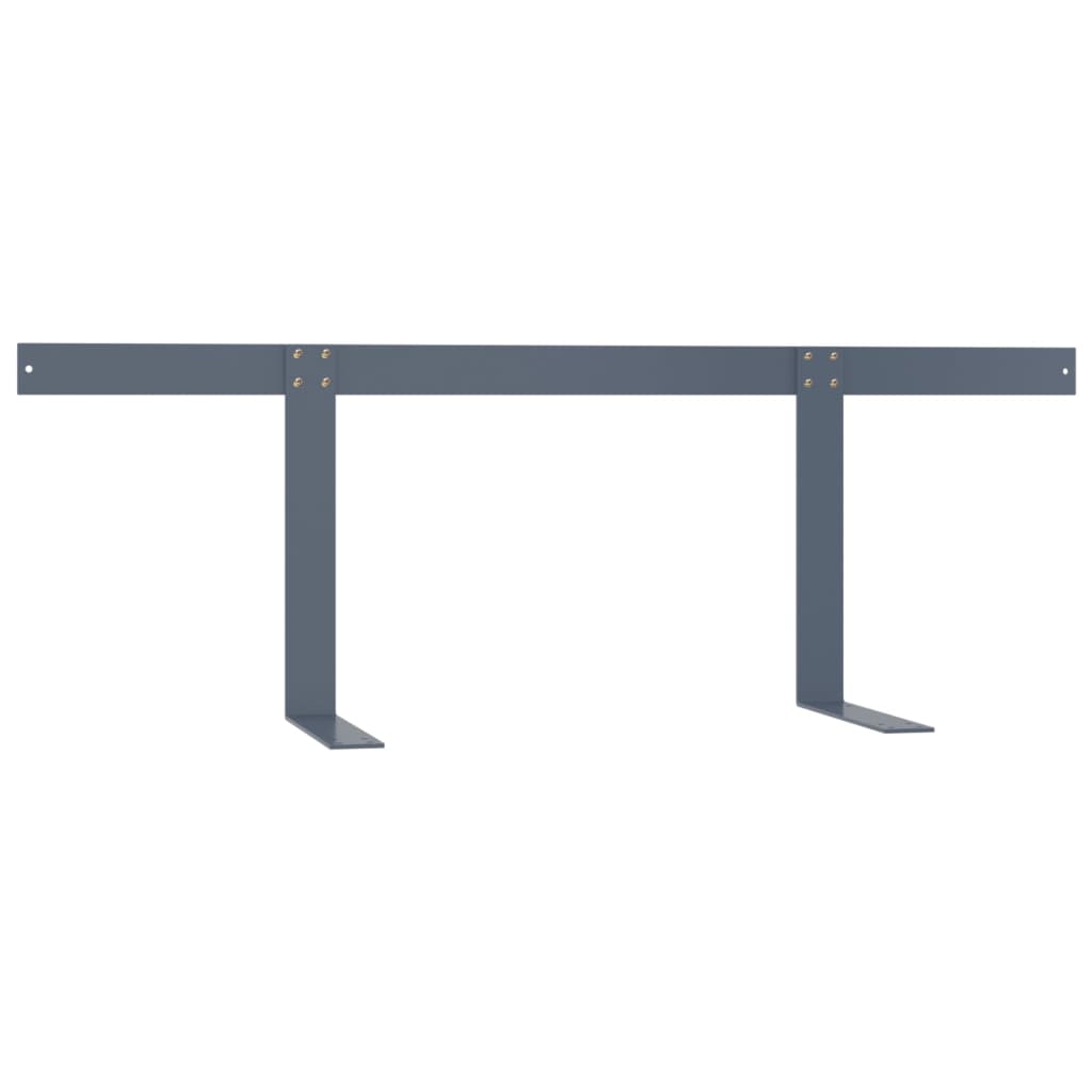 Berkfield Backrest for Pallet Sofa Light Grey 110 cm Iron