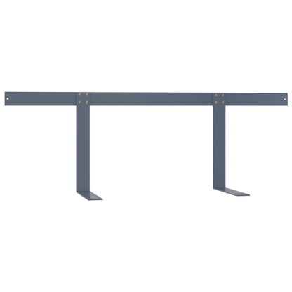 Berkfield Backrest for Pallet Sofa Light Grey 110 cm Iron