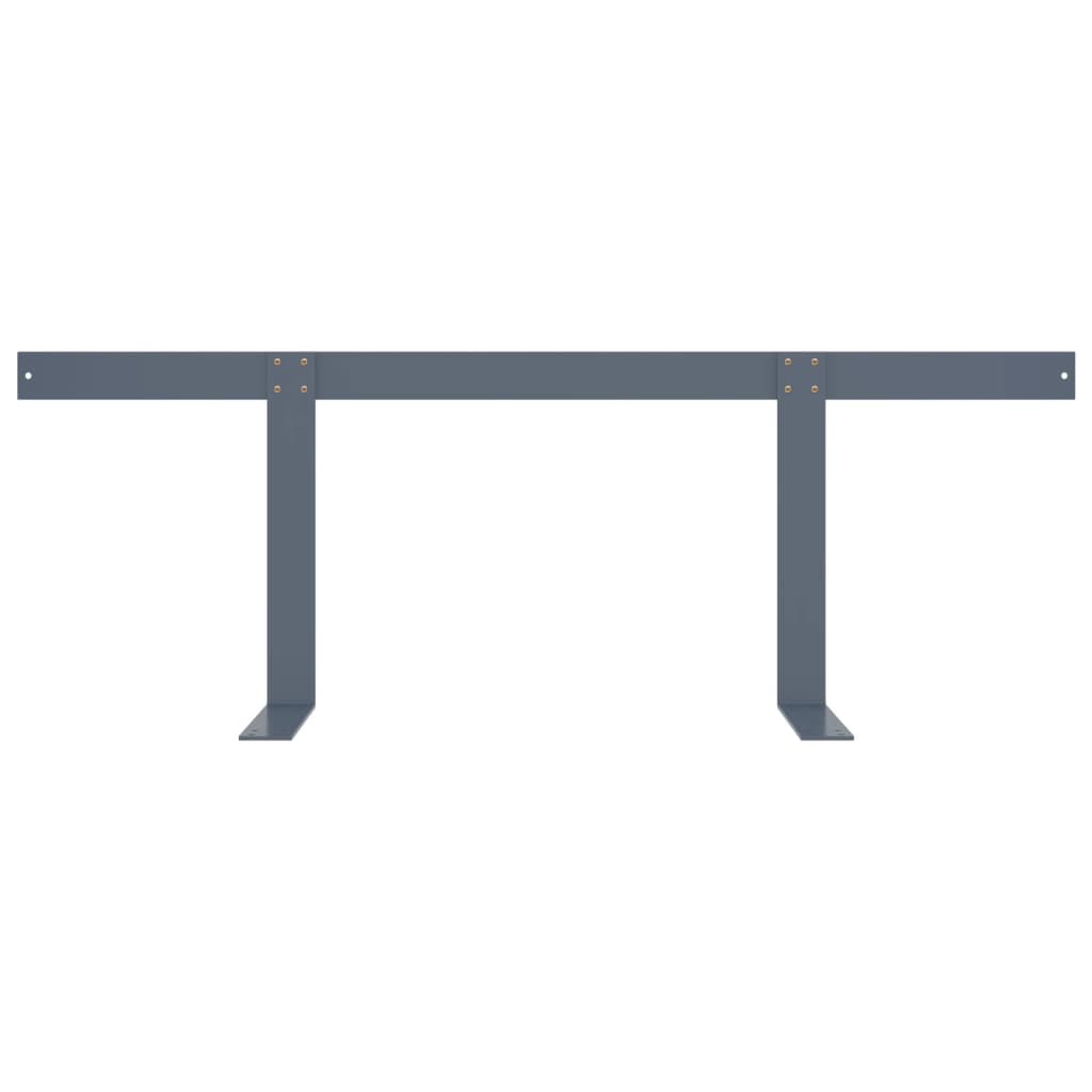 Berkfield Backrest for Pallet Sofa Light Grey 110 cm Iron