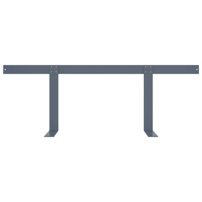 Berkfield Backrest for Pallet Sofa Light Grey 110 cm Iron