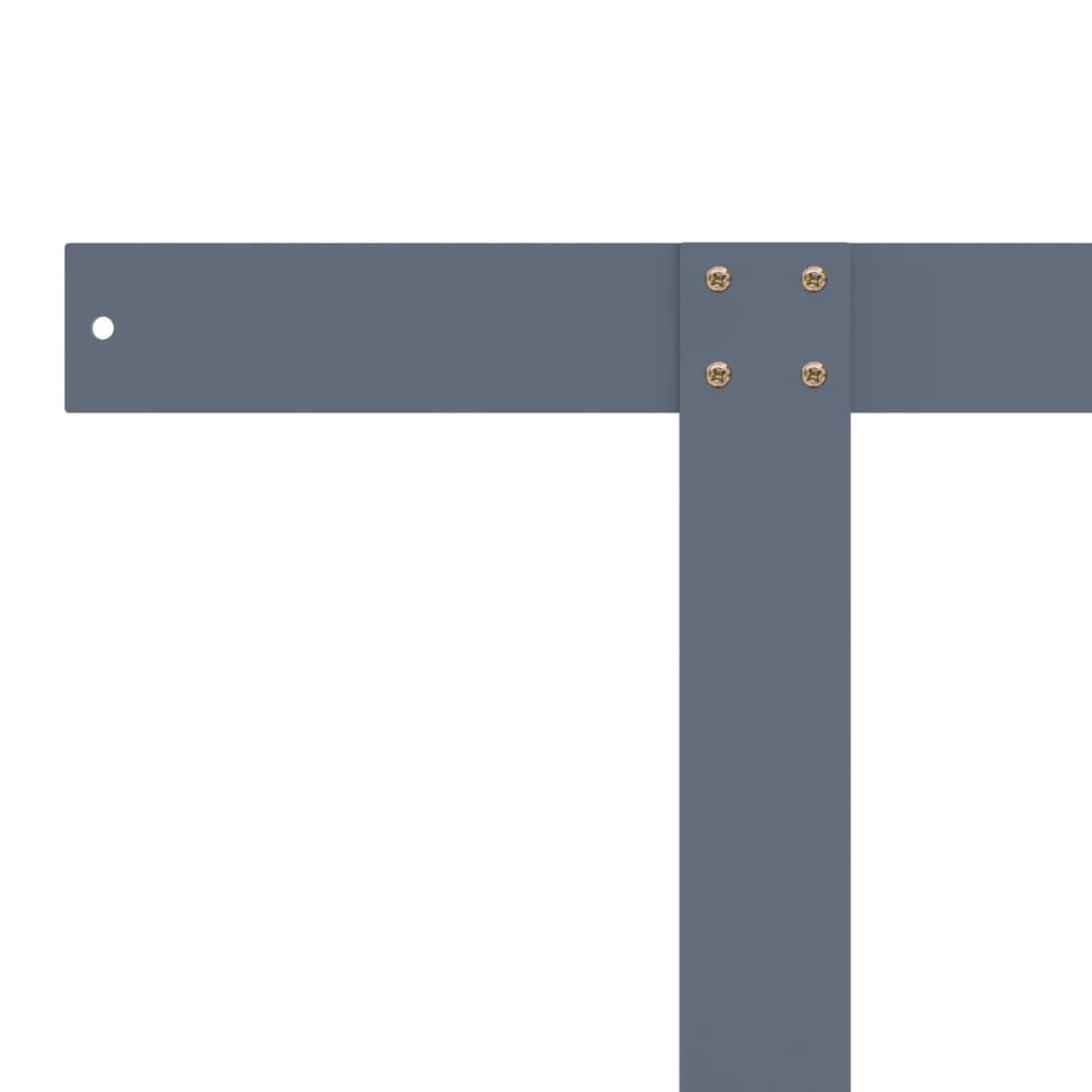 Berkfield Backrest for Pallet Sofa Light Grey 110 cm Iron