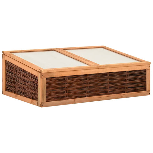 Berkfield Greenhouse 120x80x45 cm Solid Pinewood and Willow