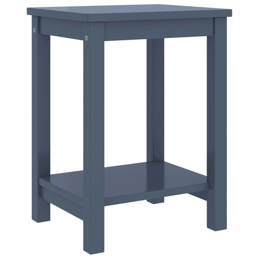 Berkfield Bedside Cabinet Light Grey 35x30x47 cm Solid Pinewood