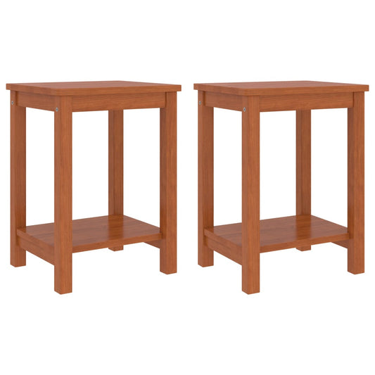 Berkfield Bedside Cabinets 2 pcs Honey Brown 35x30x47 cm Solid Pinewood