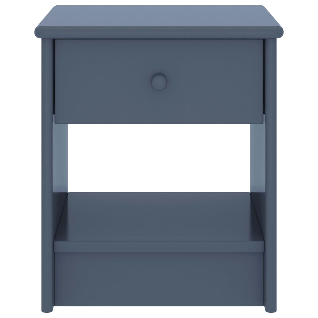 Berkfield Bedside Cabinet Light Grey 35x30x40 cm Solid Pinewood
