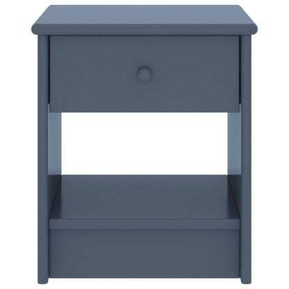 Berkfield Bedside Cabinet Light Grey 35x30x40 cm Solid Pinewood