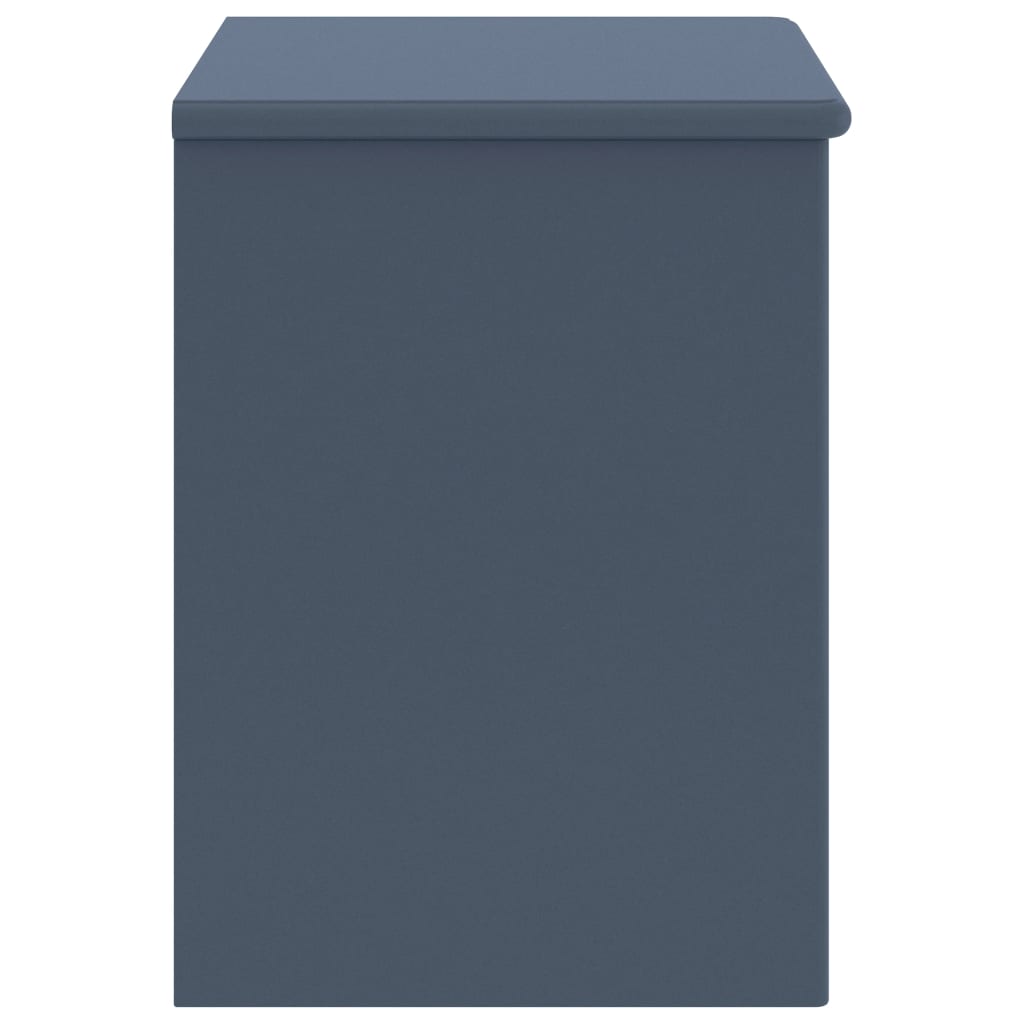 Berkfield Bedside Cabinet Light Grey 35x30x40 cm Solid Pinewood