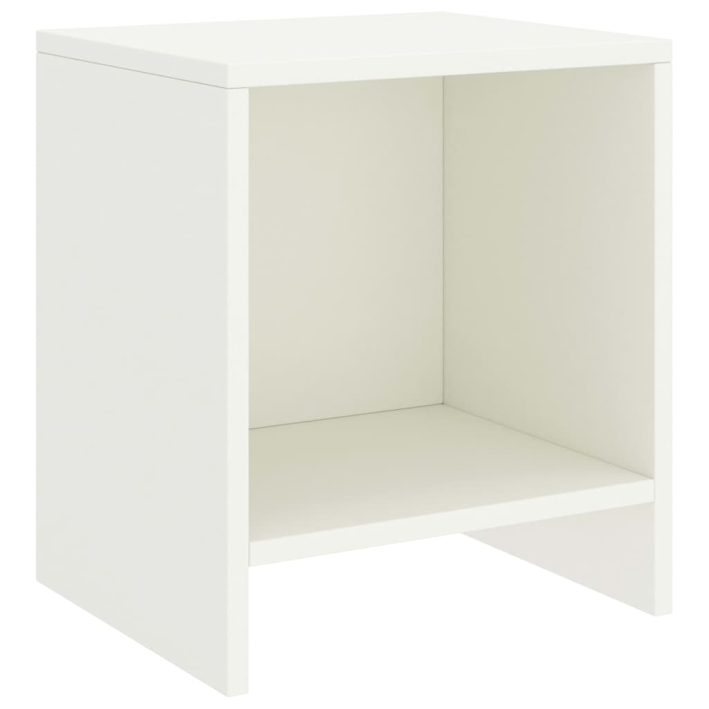 Berkfield Bedside Cabinet White 35x30x40 cm Solid Pinewood