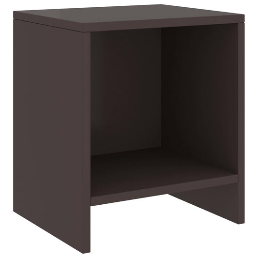 Berkfield Bedside Cabinet Dark Brown 35x30x40 cm Solid Pinewood