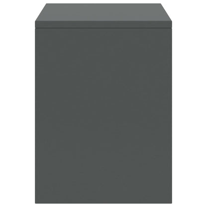 Berkfield Bedside Cabinet Dark Grey 35x30x40 cm Solid Pinewood