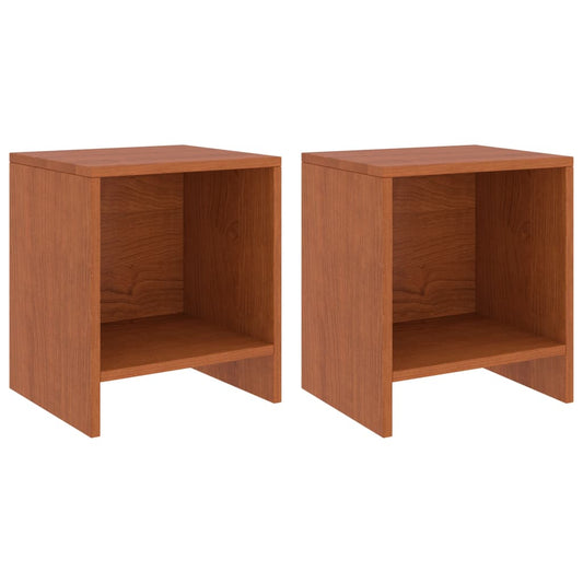 Berkfield Bedside Cabinets 2 pcs Honey Brown 35x30x40 cm Solid Pinewood