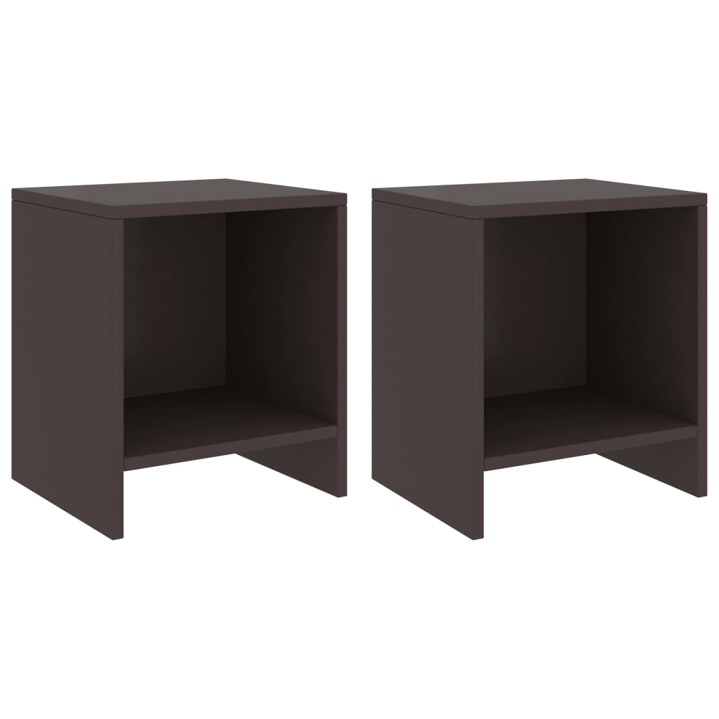 Berkfield Bedside Cabinets 2 pcs Dark Brown 35x30x40 cm Solid Pinewood