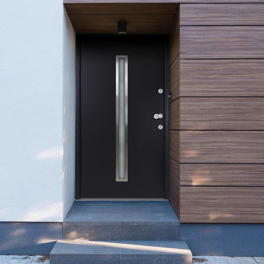 Berkfield Aluminium Front Door Anthracite 110x207.5 cm