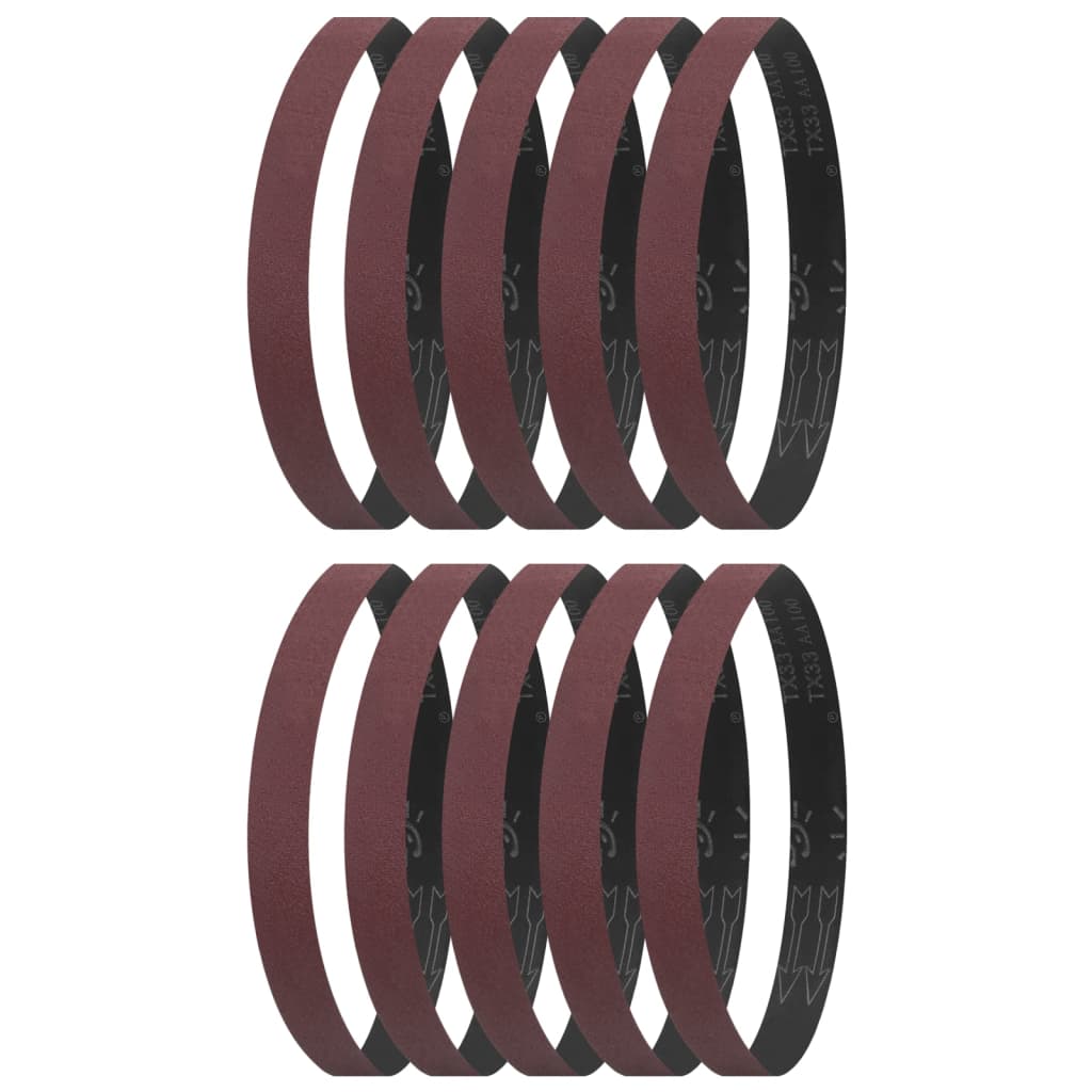 Berkfield Sanding Belts 10 pcs P180 40x760 mm