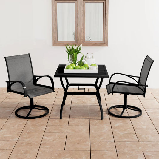 Berkfield 3 Piece Garden Dining Set Textilene and Steel