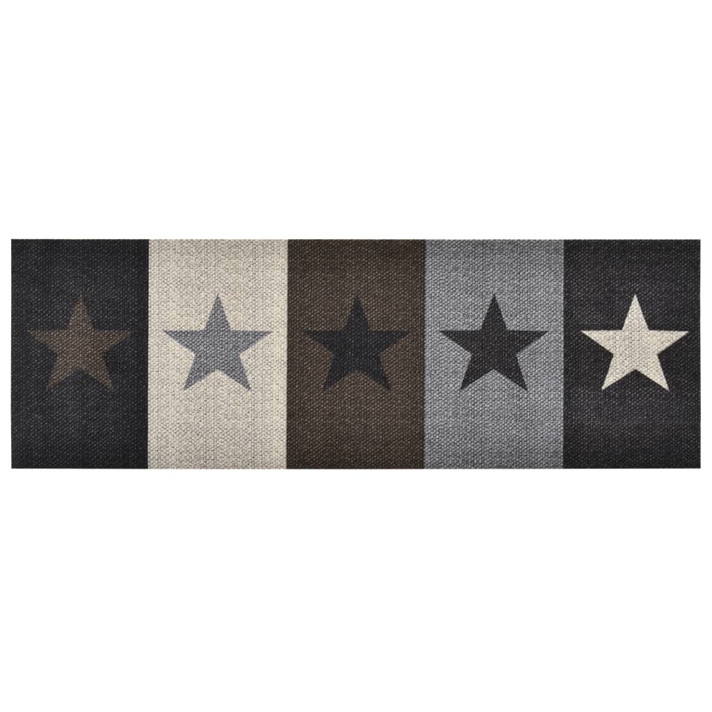 Berkfield Kitchen Carpet Washable Stars 45x150 cm
