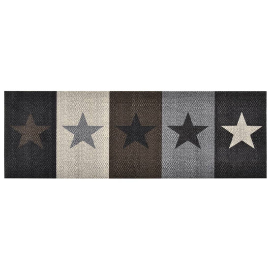 Berkfield Kitchen Carpet Washable Stars 45x150 cm