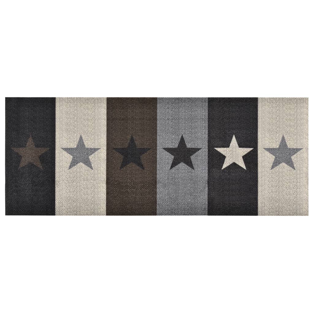 Berkfield Kitchen Carpet Washable Stars 60x180 cm
