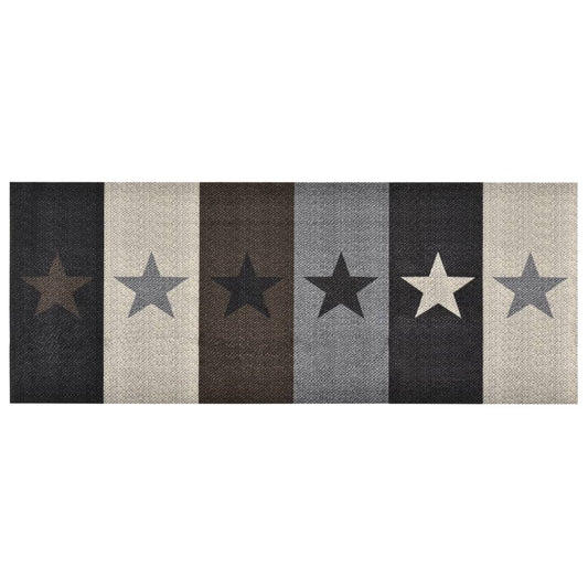 Berkfield Kitchen Carpet Washable Stars 60x180 cm